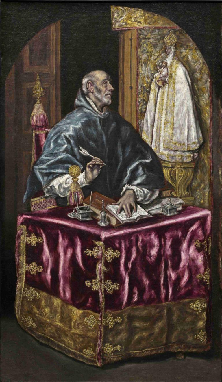 Saint Ildefonso,Sint Ildefonso,El Greco (Domenikos Theotokopoulos),Olieverf,Olieverf