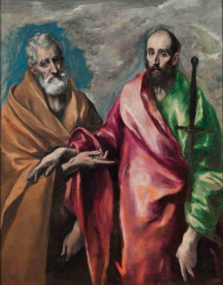 Saint Peter And Saint Paul,San Pedro y San Pablo,El Greco (Domenikos Theotokopoulos),Pintura al óleo