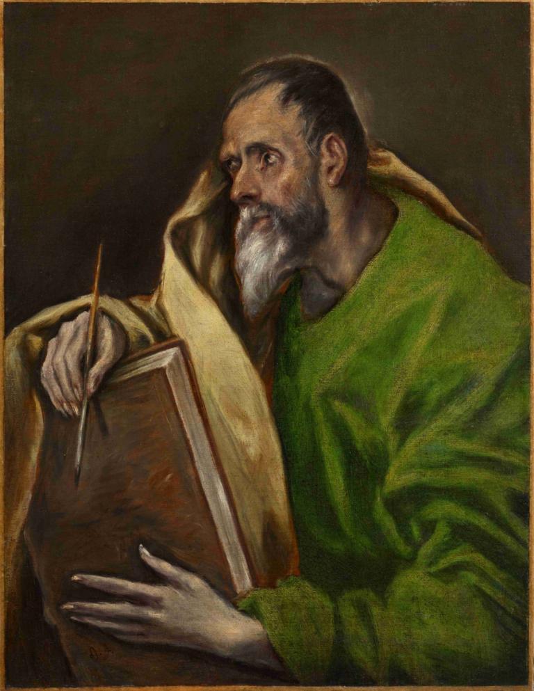 St. Luke,San Luca,El Greco (Domenikos Theotokopoulos),Pittura ad olio,Pittura ad olio, 1 ragazzo