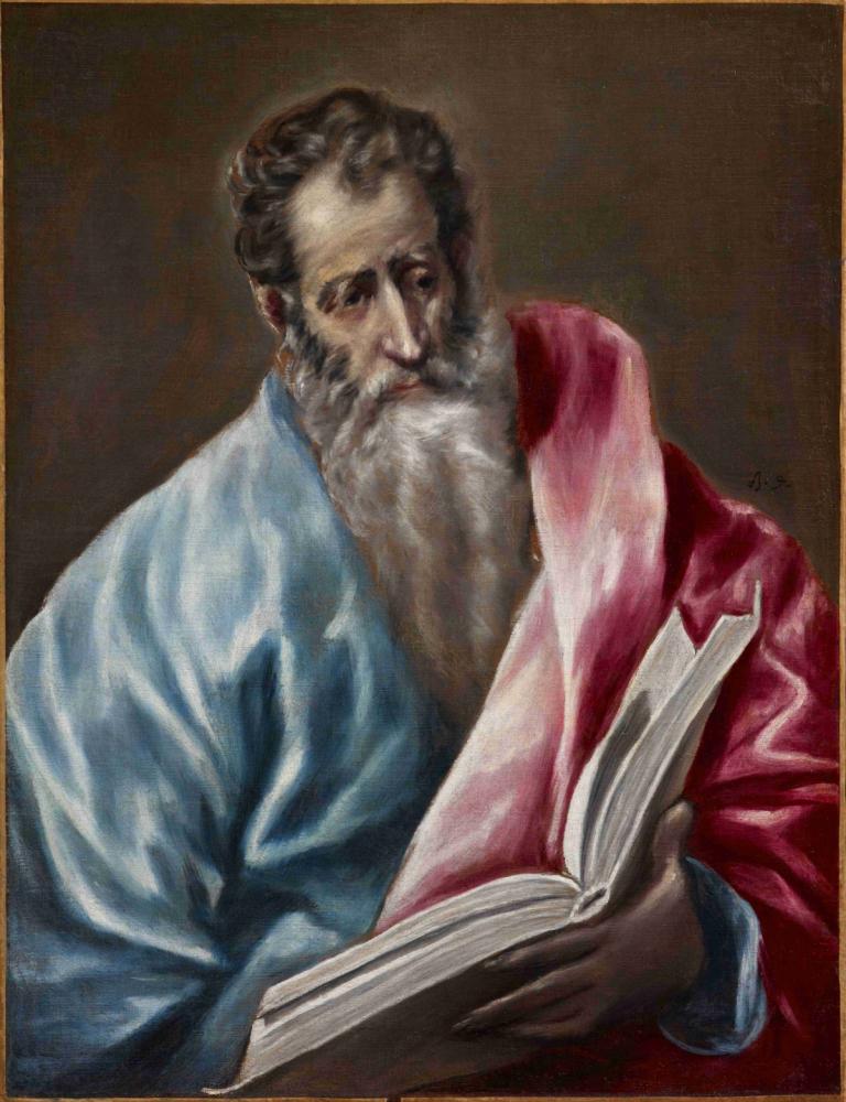 St. Matthew,San Mateo,El Greco (Domenikos Theotokopoulos),Pintura al óleo,Pintura al óleo, 1 chico