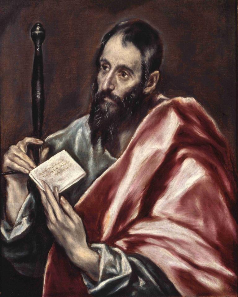 St. Paul,San Pablo,El Greco (Domenikos Theotokopoulos),Pintura al óleo,Pintura al óleo, 1 chico, vello facial