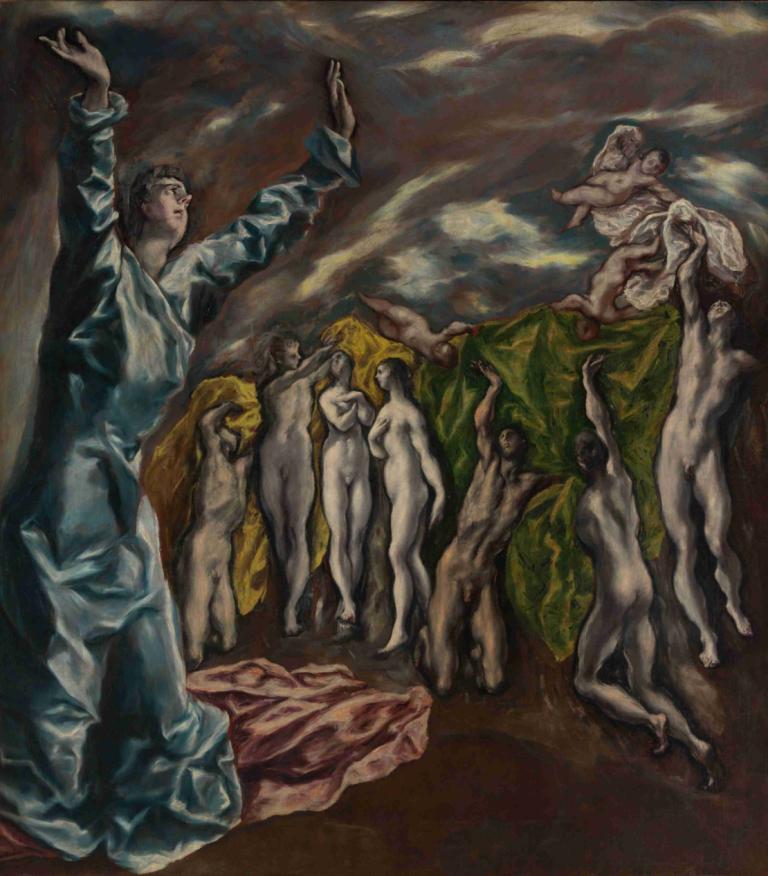 The Vision of Saint John,Den helige Johannes vision,El Greco (Domenikos Theotokopoulos),Oljemålning