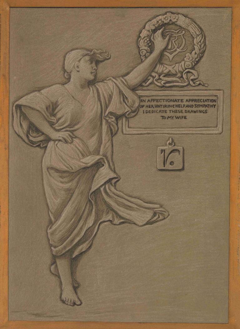 Dedication,Посвящение,Elihu Vedder,Элиху Веддер,Иллюстрация,Иллюстрация, пародия на изобразительное искусство