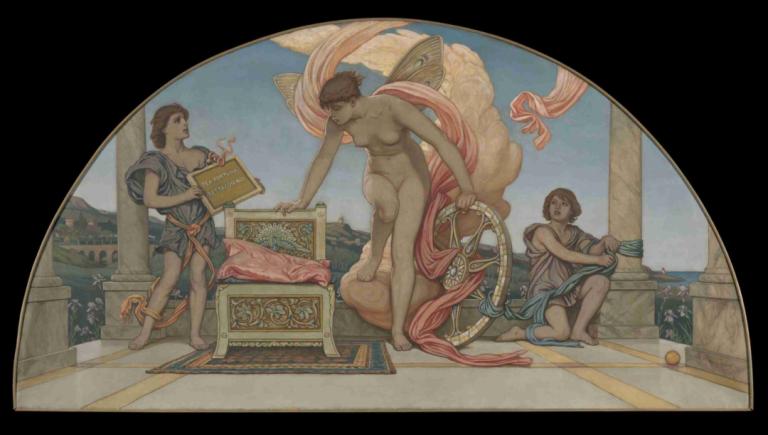 Goddess of Fortune Stay With Us,Dea della Fortuna Resta con noi,Elihu Vedder,Illustrazione,Illustrazione