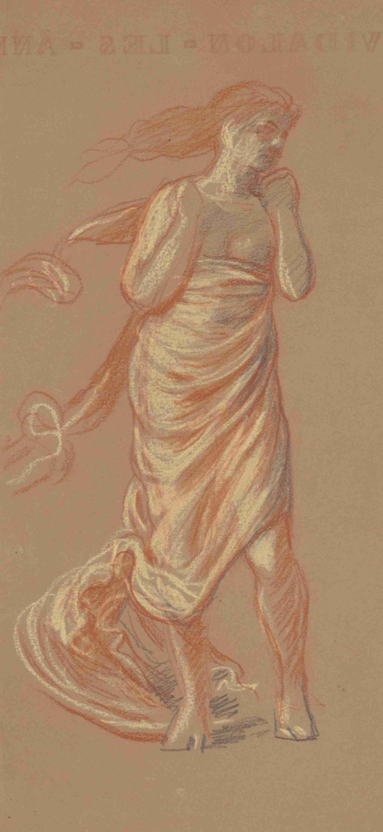 Study for 'Greek Girls Bathing' (recto),Studium do "Kąpiących się greckich dziewcząt" (recto),Elihu Vedder