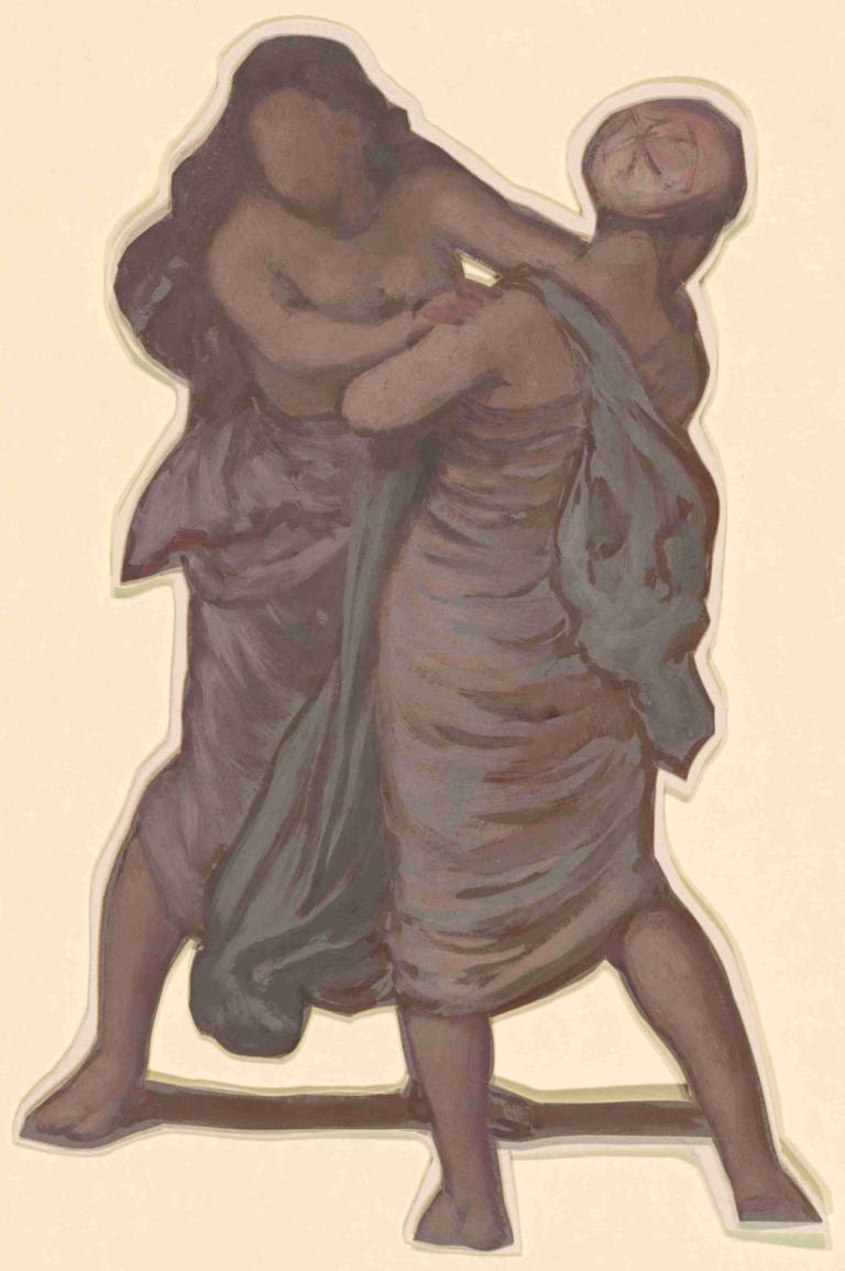 Study for 'Greek Girls Bathing' IV,Studium dla "Kąpiących się greckich dziewcząt" IV,Elihu Vedder,Ilustracja