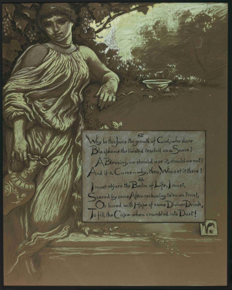 The Vine,Asma,Elihu Vedder,İllüstrasyon,İllüstrasyon, 1 oğlan, solo, erkek odak, İngilizce metin