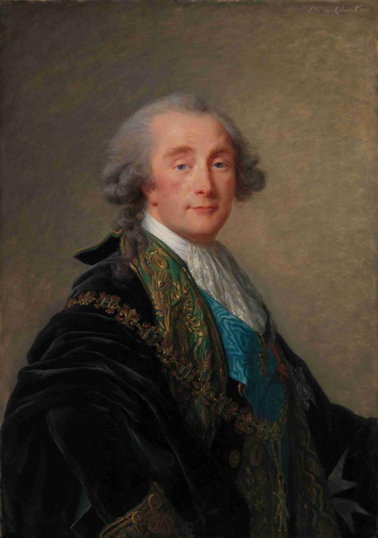 Alexandre Charles Emmanuel de Crussol-Florensac (1743–1815),Elisabeth Louise Vigée Le Brun,Oil Painting