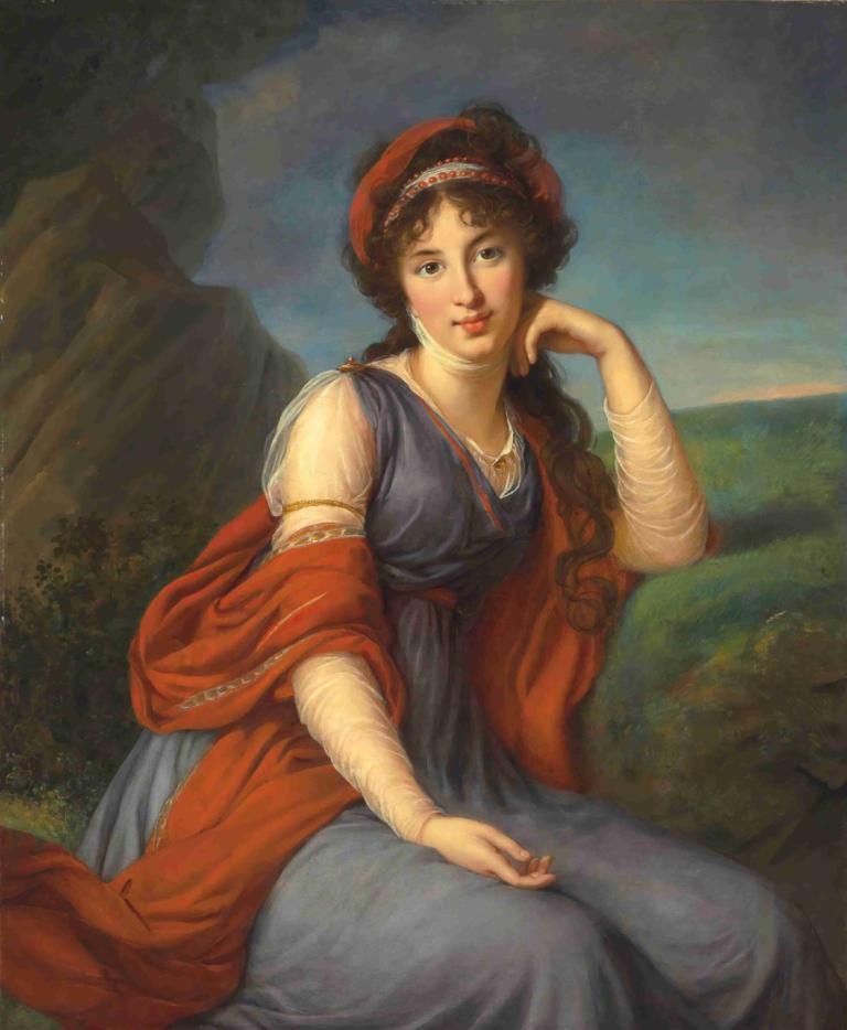 Maria Grigorievna Viazemskaïa, Princess Golitsyna (1772-1865),Elisabeth Louise Vigée Le Brun,Oil Painting