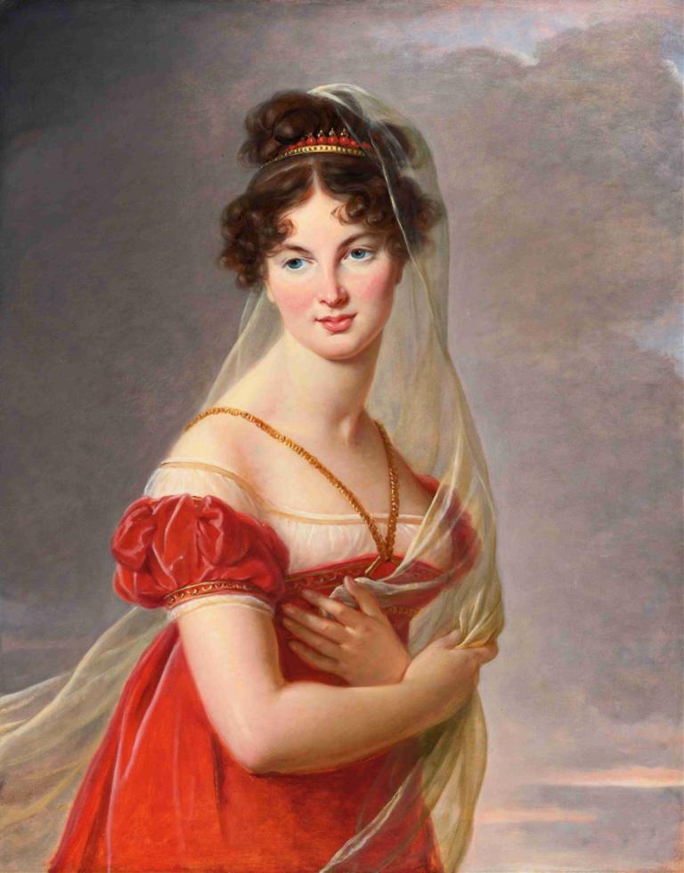 Portrait Of Aglaé Angélique Gabrielle,Potret Aglaé Angélique Gabrielle,Elisabeth Louise Vigée Le Brun