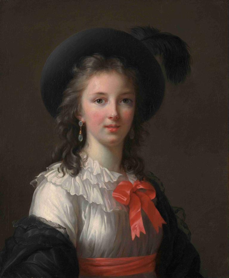 Self-Portrait,Zelfportret,Elisabeth Louise Vigée Le Brun,Olieverf,Olieverf, 1meisje, solo, realistisch