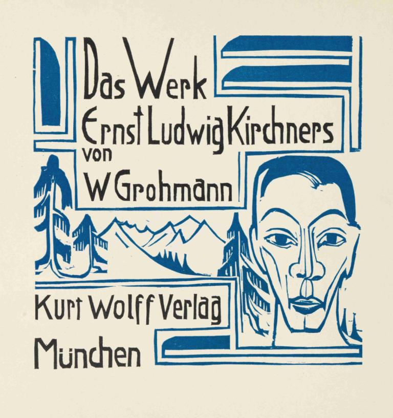 Grohmann, Das Werk Ernst-Ludwig Kirchners,Ernst Ludwig Kirchner,Illustration,Illustration, 1boy, english text