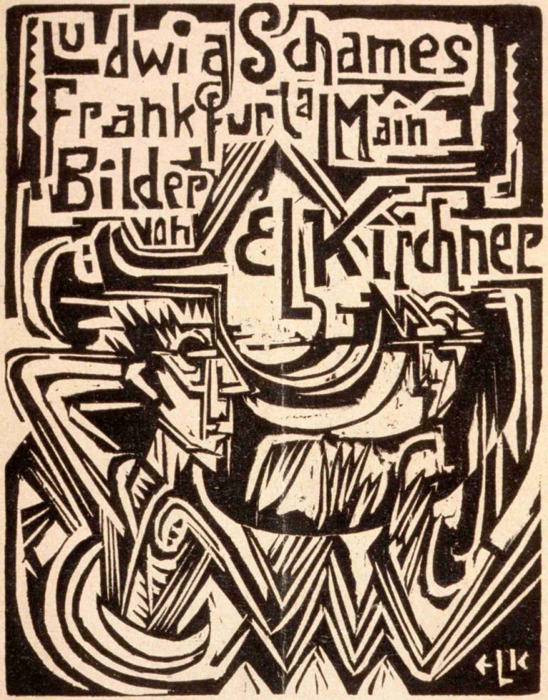 Ludwig Schames, Frankfurt am Main,Ernst Ludwig Kirchner,Copperplate Etching,Copperplate Etching, monochrome