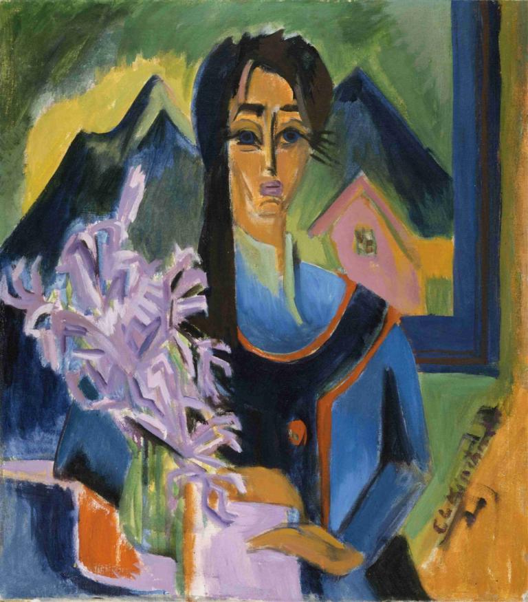 Sunday in the Alps,Hari Minggu di Pegunungan Alpen,Ernst Ludwig Kirchner,Pastel,Pastel, solo