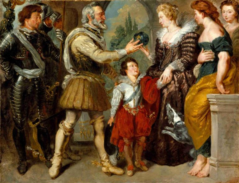 Henri IV Conferring the Regency upon Marie de' Medici,Henri IV overdrar regenten til Marie de' Medici