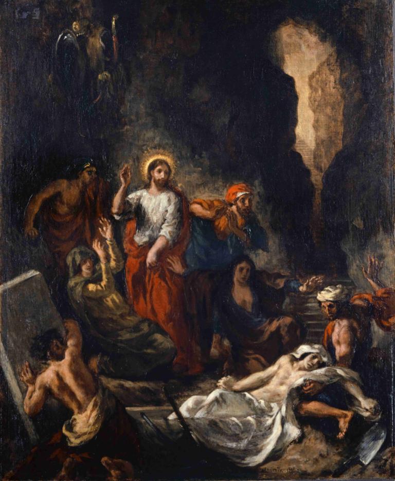 The Resurrection of Lazarus,การกลับเป็นขึ้นจากตายของลาซะโร,Eugène Delacroix,โอริน เดอลาโคลวา,จิตรกรรมสีน้ำมัน