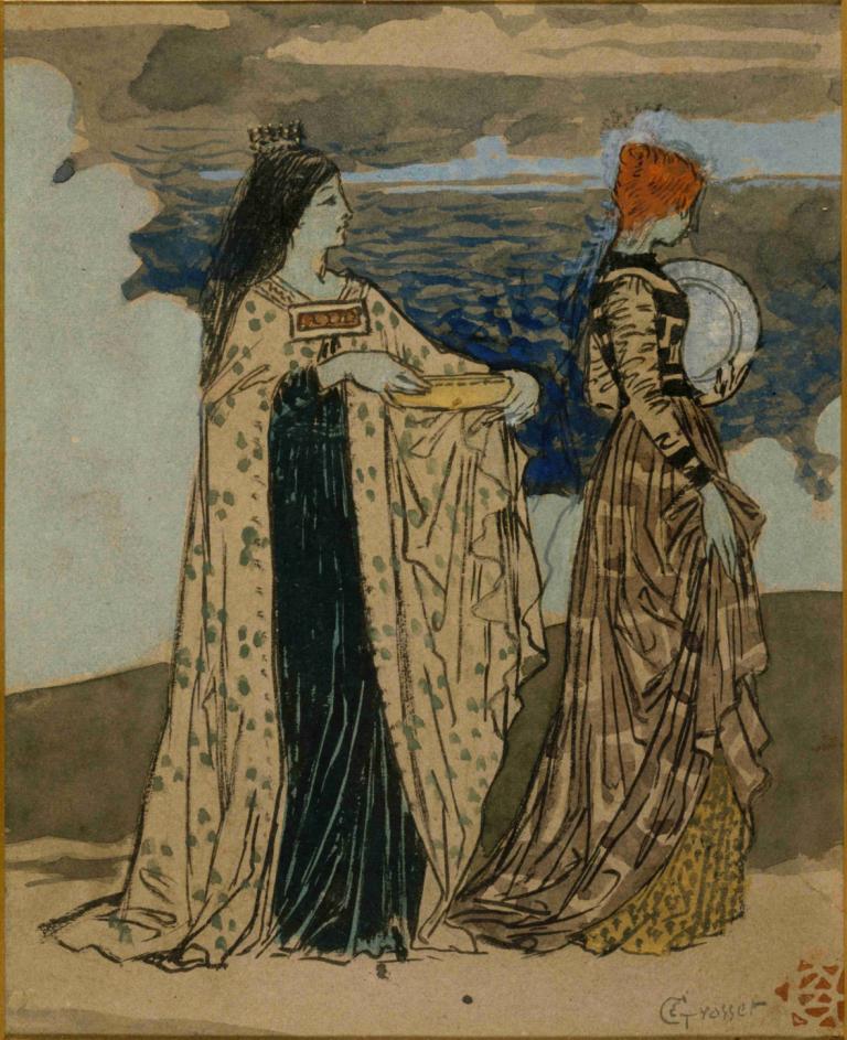 Princesse de légende,Legendarna princesa,Eugène Grasset,Ilustracija,Ilustracija, likovna parodija, 1 fant