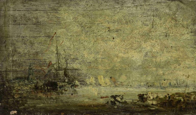 Anvers, marine,Félix Ziem,Peinture à l'huile,Peinture à l'huile, pas d'humains, paysage