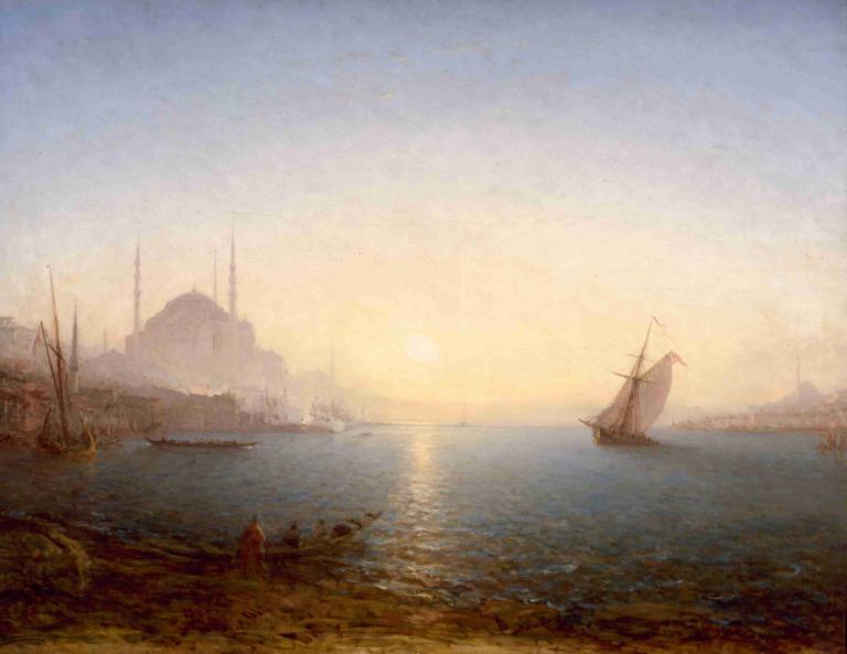 Constantinople, Sainte-Sophie Au Soleil Levant,Konstantinopel, Hagia Sophia In der aufgehenden Sonne