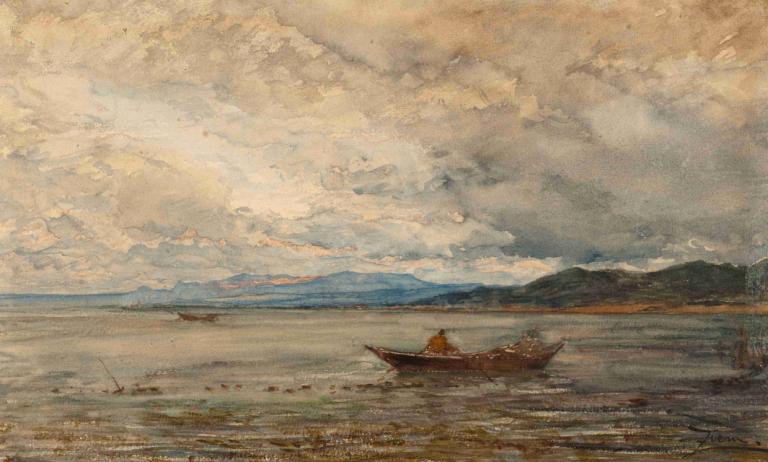 Fos, Environs De Martigues,Fos, Alrededores de Martigues,Félix Ziem,Pintura al óleo,Pintura al óleo