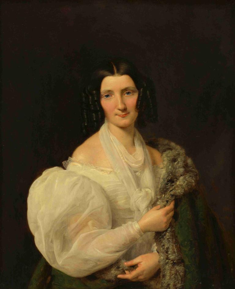 Barbara von Schickh, als Braut von Wolfgang Ritter von Manner,Ferdinand Georg Waldmüller,Oil Painting