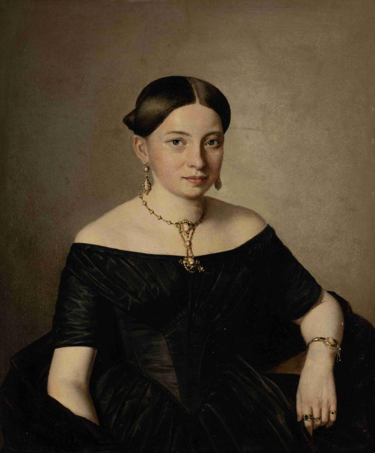 Countess Dimitri Tatischeff,Comtesse Dimitri Tatischeff,Ferdinand Georg Waldmüller,Peinture à l'huile