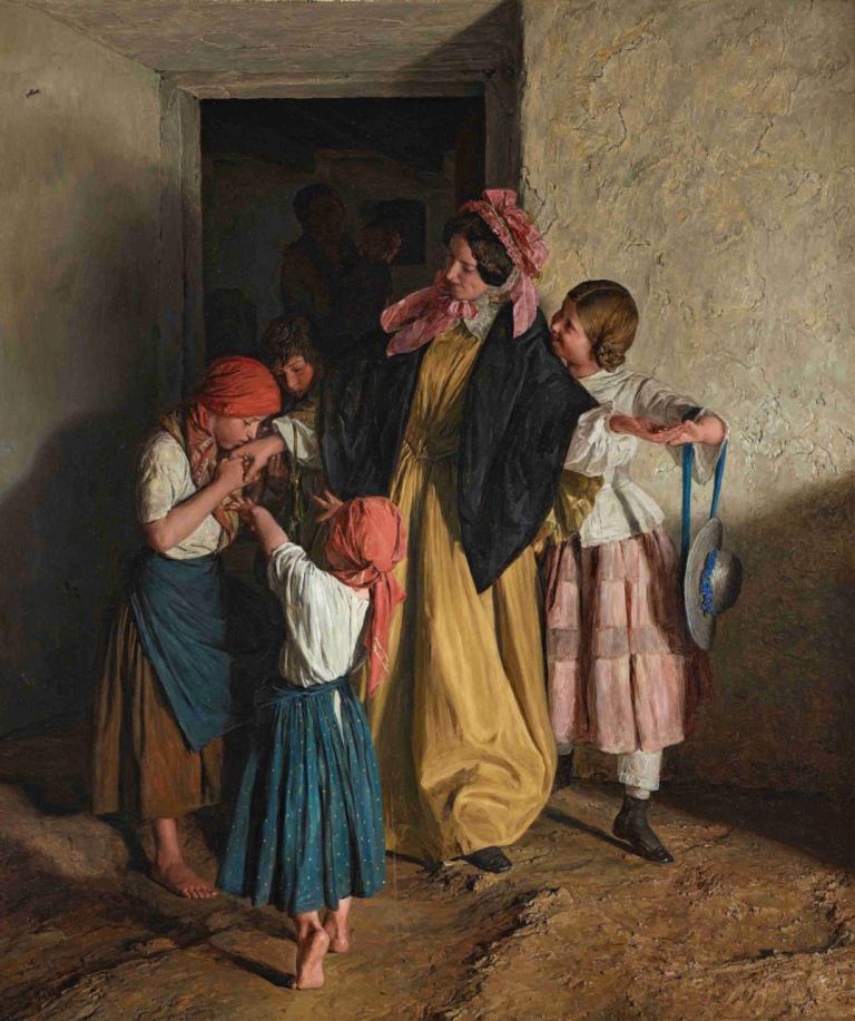 Godmother's Farewell (After Confirmation),Gudmors farvel (efter konfirmation),Ferdinand Georg Waldmüller