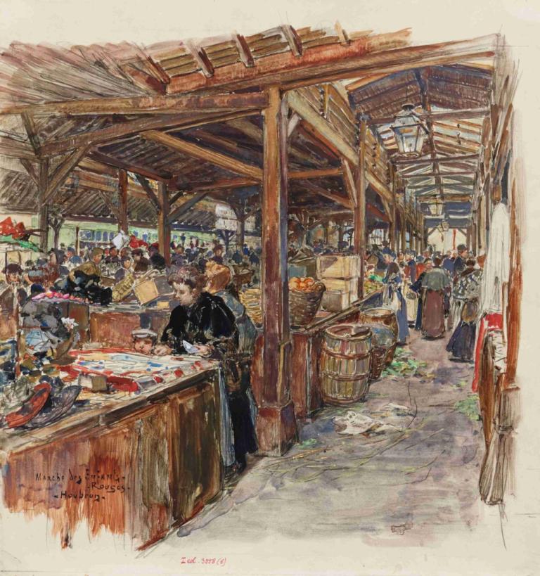 Intérieur du Marché des Enfants Rouges. 3ème arrondissement