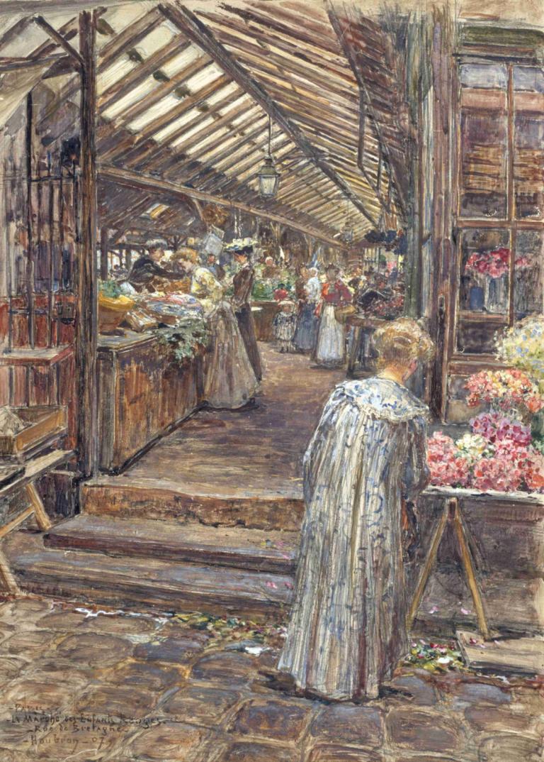 Le Marché des Enfants-Rouges, rue de Bretagne,Marché des Enfants-Rouges, rue de Bretagne.,Frédéric Houbron