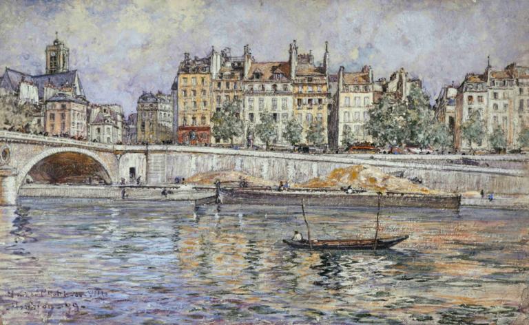 Le quai de l'Hôtel-de-Ville et le pont Louis-Philippe,Quai de l'Hôtel-de-Ville i Pont Louis-Philippe