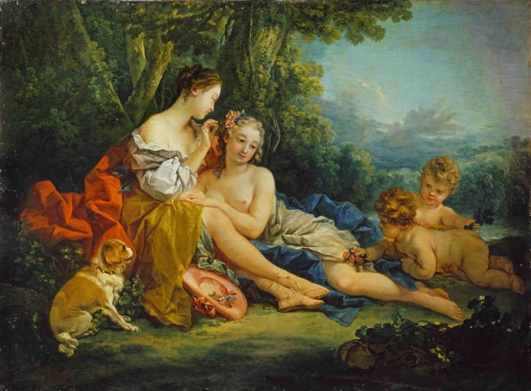 Pastoral Make-Up (La toillette pastorale),Ποιμαντικό μακιγιάζ (La toillette pastorale),François Boucher