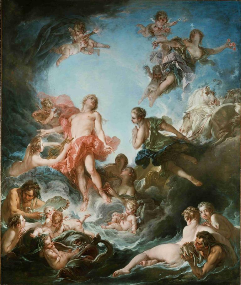 The Rising of the Sun,Der Aufgang der Sonne,François Boucher,Ölgemälde,Ölgemälde, Kunstparodie