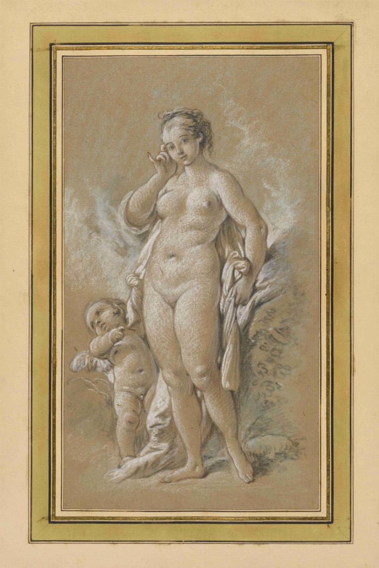 Venus and Cupid,Venus și Cupidon,François Boucher,Gravura din cupru,Gravura din cupru, parodie artistică