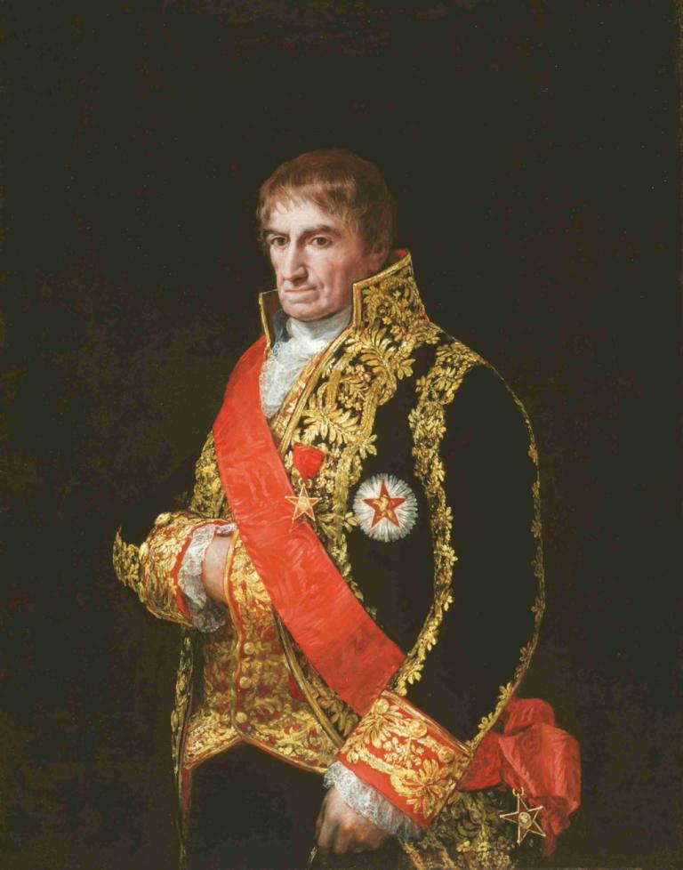 Portrait of General José Manuel Romero,Potret Jenderal José Manuel Romero,Francisco de Goya