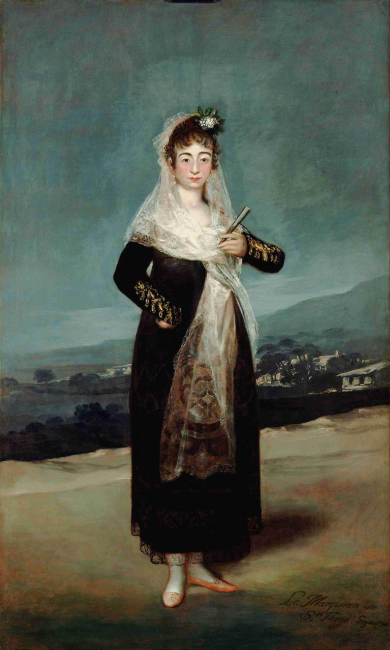 Portrait of the Marquesa de Santiago,Bức chân dung Santiago Marksa,Francisco de Goya,Francisco Degoya.