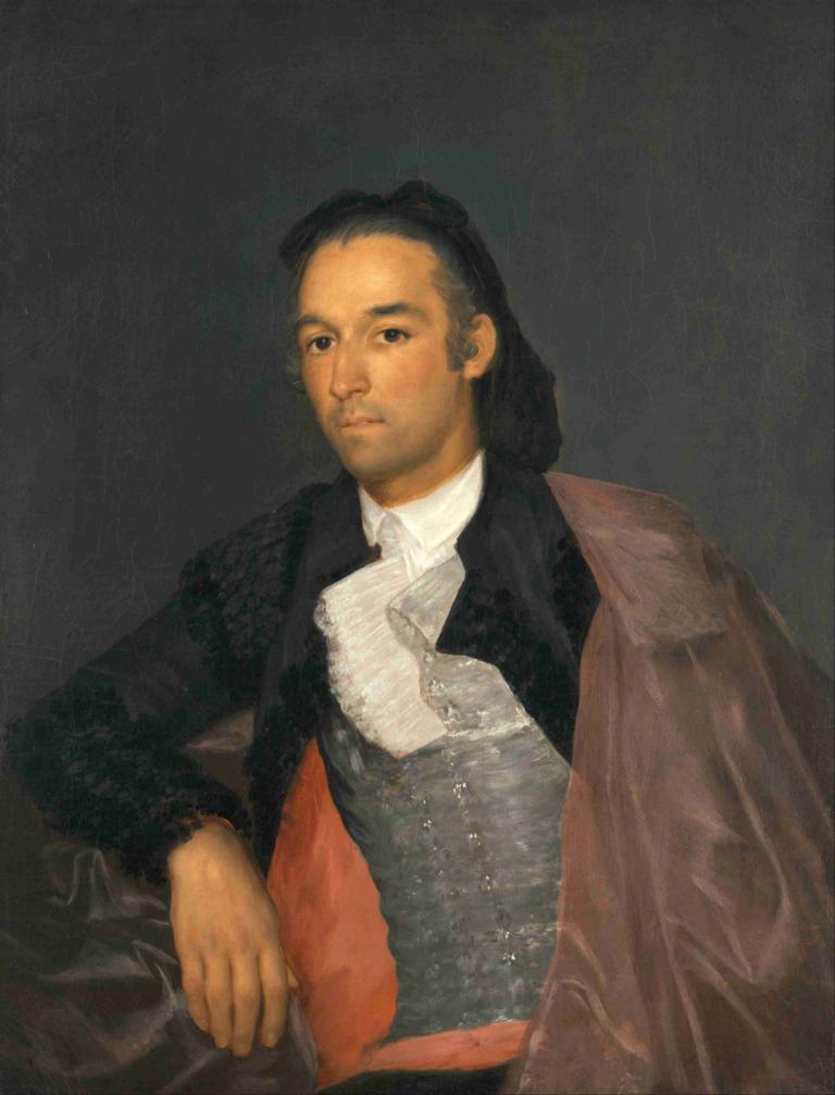 Portrait of the Matador Pedro Romero,Chân dung võ sĩ đấu bò Pedro Romero,Francisco de Goya,Francisco Degoya.