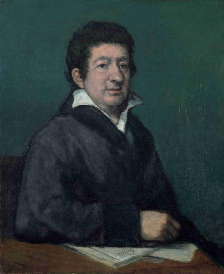 Portrait of the Poet Moratín,Chân dung của nhà thơ Moratin,Francisco de Goya,Francisco Degoya.,Tranh sơn dầu