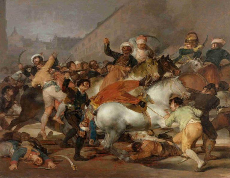 The Charge of the Mamelukes,Tuduhan para Mamelukes,Francisco de Goya,Lukisan cat minyak,Lukisan cat minyak