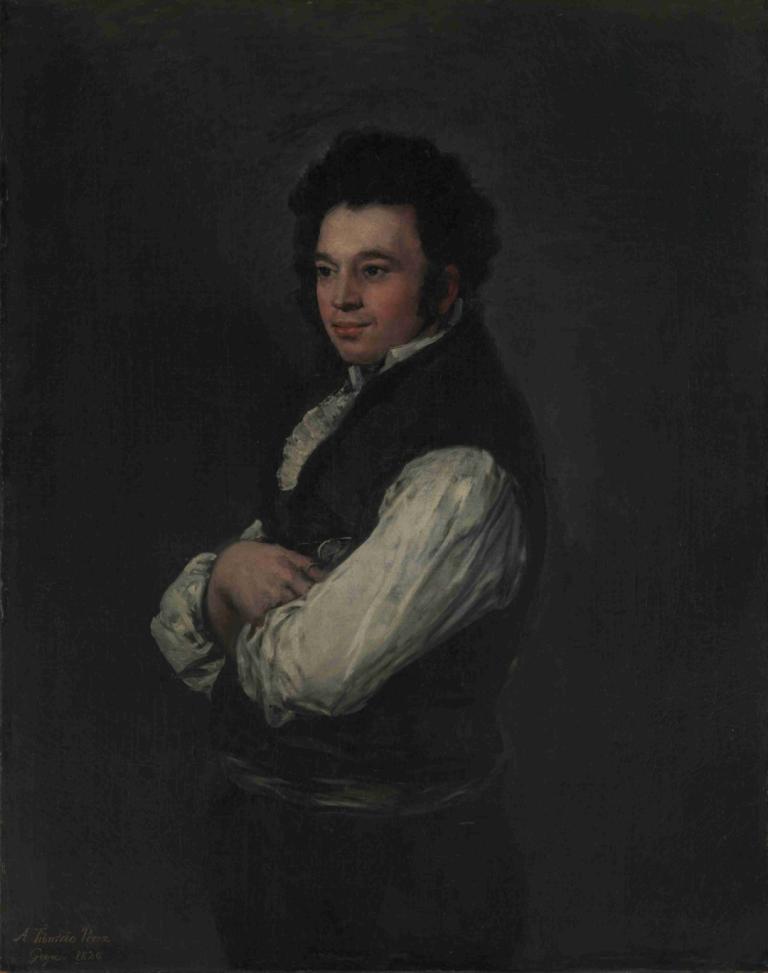 Tiburcio Pérez y Cuervo (1785–1841), the Architect,Francisco de Goya,Oil Painting,Oil Painting, solo, 1boy