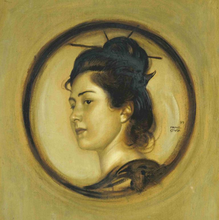 Marie Stuck in japanischem Kostüm [The Artist's Daughter Marie à la japonnaise]