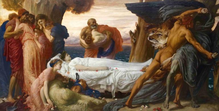 Hercules Wrestling With Death For The Body Of Alcestis,Hercules Bergulat Dengan Maut Demi Tubuh Alcestis