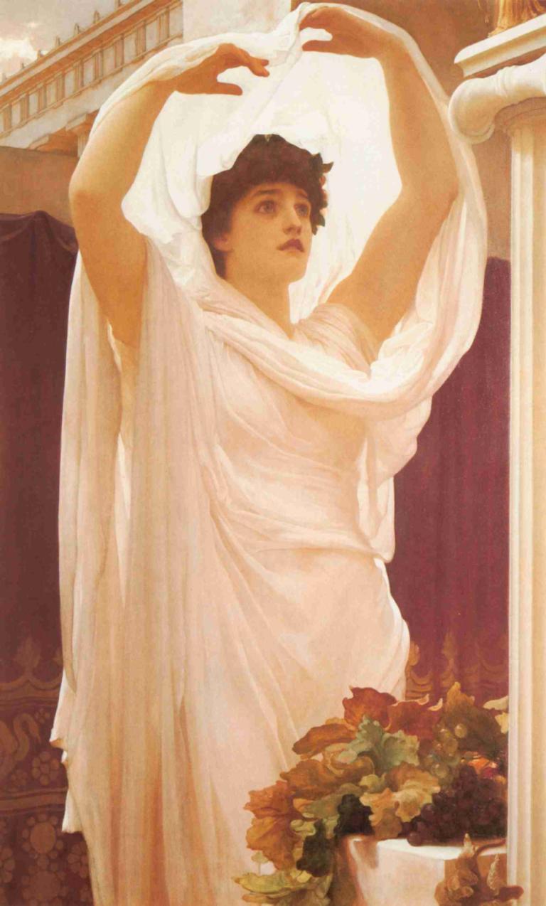 Invocation,Doa,Frederic Leighton,Lukisan cat minyak,Lukisan cat minyak, solo, angkat tangan, 1 anak laki-laki