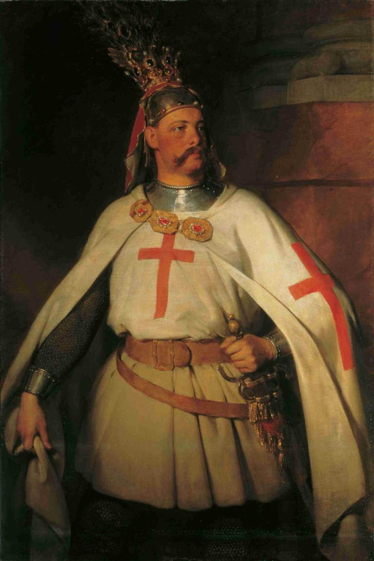 Erzherzog Leopold als Kreuzritter,Nadvojvoda Leopold kot križar,Friedrich von Amerling,Oljna slika