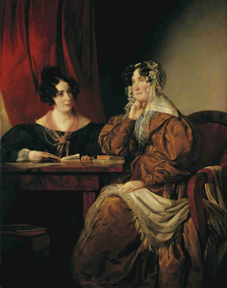 Henriette Baronin Pereira-Arnstein mit ihrer Tochter Flora