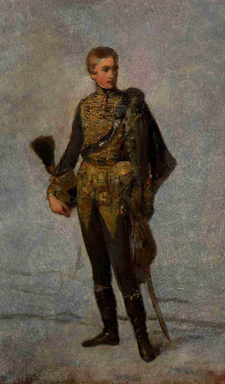 Kaiser Franz Joseph I. als Jüngling in Husarenuniform,年轻时身着轻骑兵制服的弗朗茨-约瑟夫一世皇帝,Friedrich von Amerling