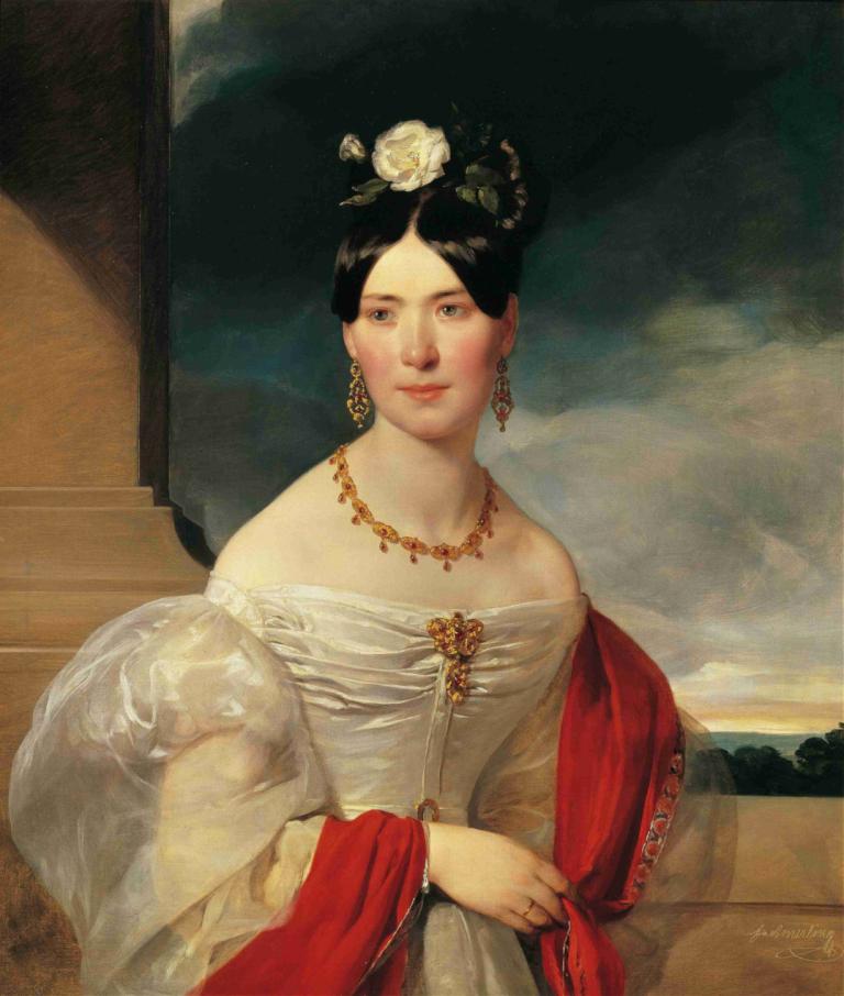 Marie Freiin Vesque of Puettlingen,Marie Freiin Vesque de Puettlingen,Friedrich von Amerling