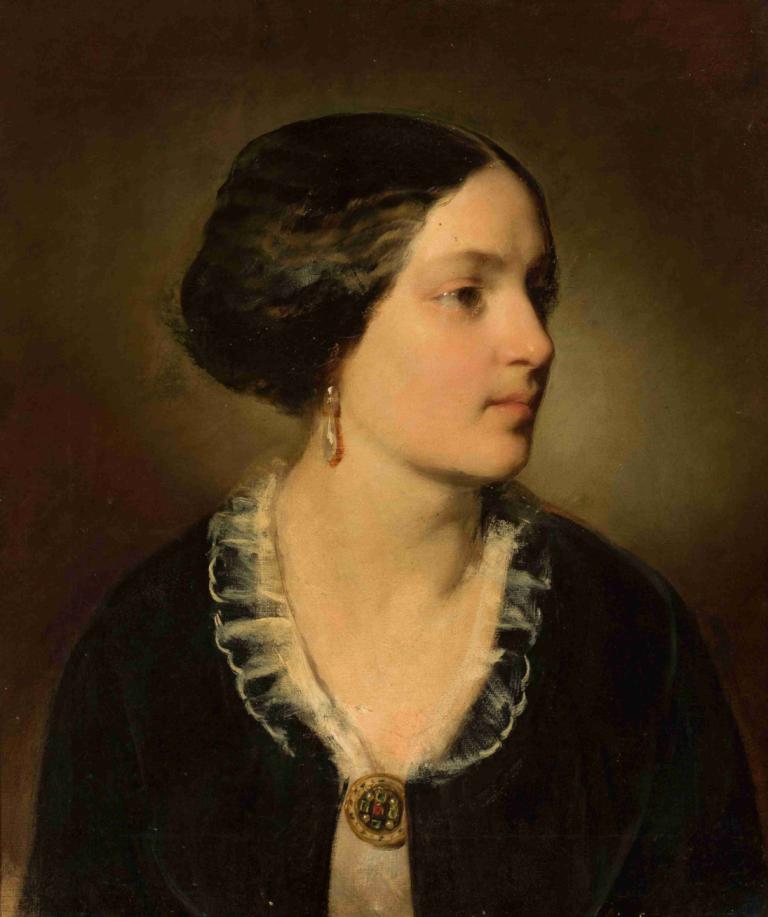 Portrait of Katarzyna Potocka née Branicka (1825–1907),Portræt af Katarzyna Potocka født Branicka (1825-1907)