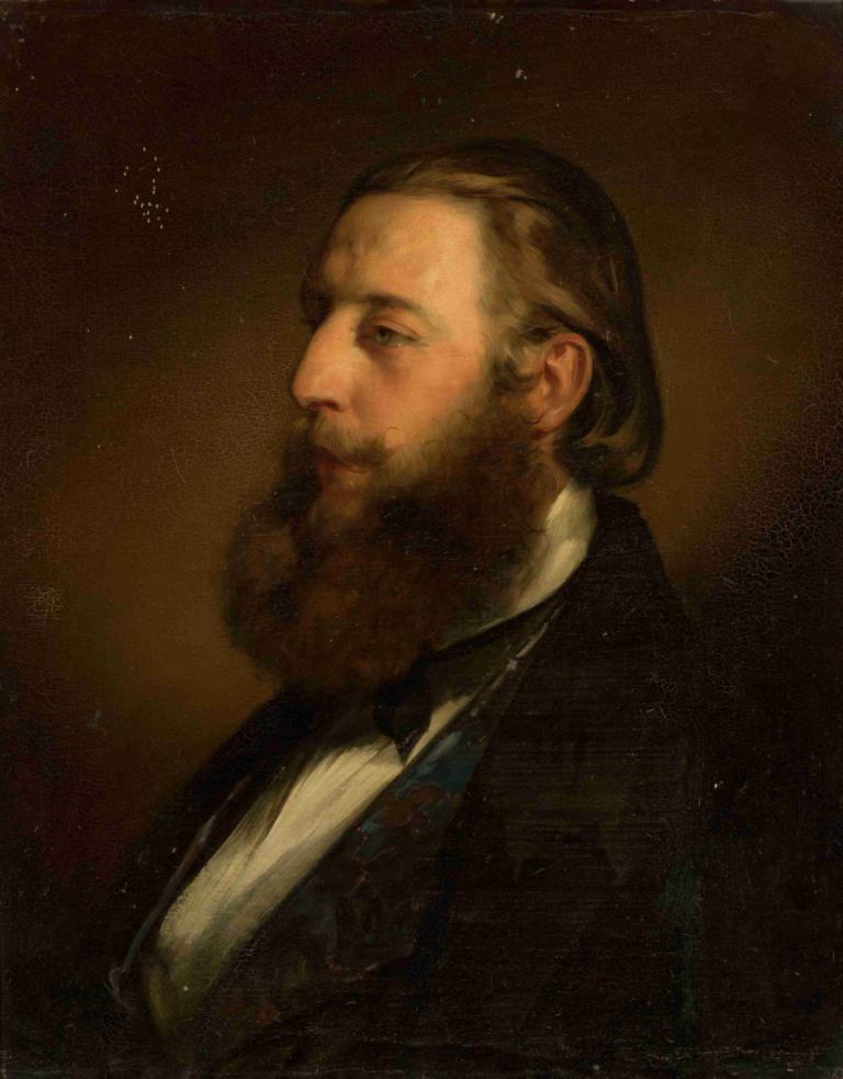 Portrait of Konstanty Branicki (1824–1884),康斯坦丁-布拉尼茨基（1824-1884 年）肖像,Friedrich von Amerling,弗里德里希-冯-阿默林,油画,油画