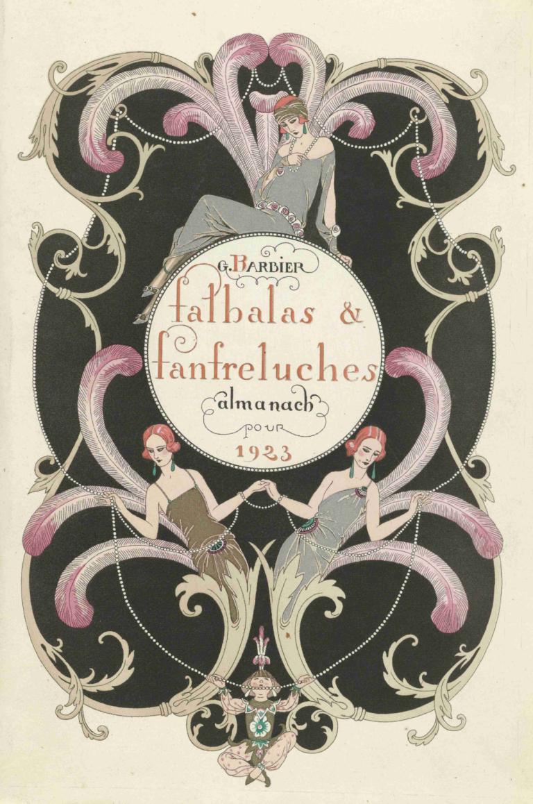 The Fashion Magazine as Temptress,Majalah Mode sebagai Penggoda,George Barbier,Ilustrasi,Ilustrasi, gaun