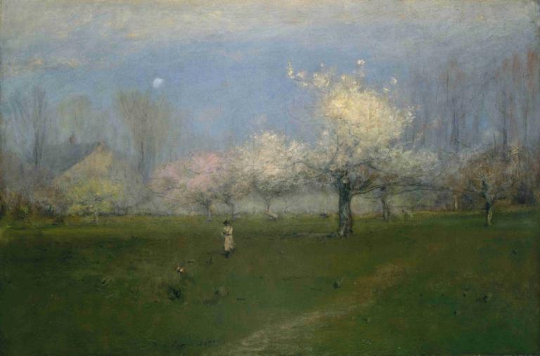 Spring Blossoms, Montclair, New Jersey,Ανοιξιάτικα άνθη, Montclair, New Jersey,George Inness,Ελαιογραφία